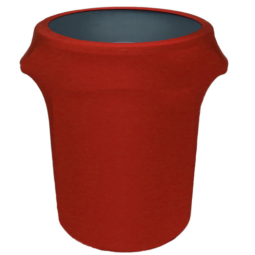 Spandex 7 Gallon Office Trash Can Cover in Black