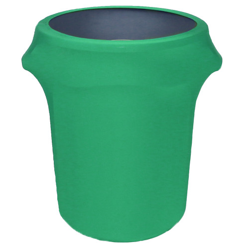 32 Gallon Spandex Trash Can/Waste Container Cover Emerald  Green