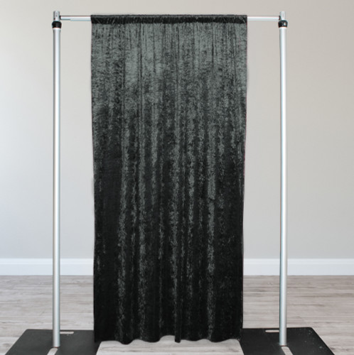Velvet 10ft x 60" Drape with 4 inch pocket Black Velvet 10ft x 60" Drape with 4 inch pocket Black