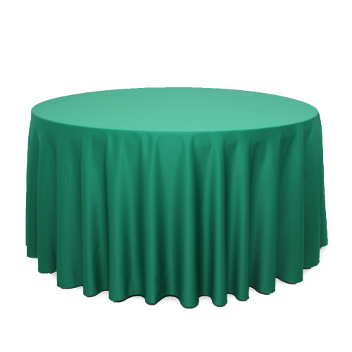 120 Inch Round L'amour Tablecloth Emerald Green