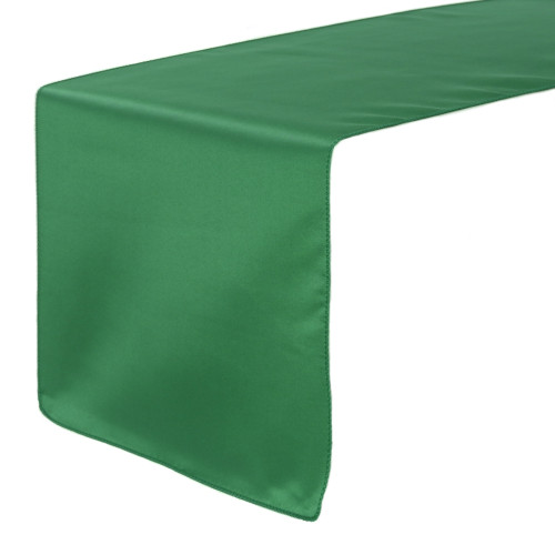 14 x 108 Inch L'amour Satin Table Runner Hunter Green