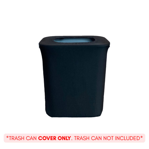 7 Gallon Spandex Office Trash Can Cover Black