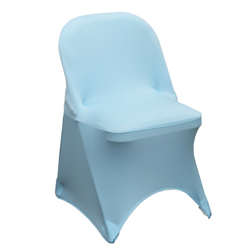 Stretch Spandex Folding Chair Cover Light Blue Stretch Spandex Folding Chair Cover Light Blue