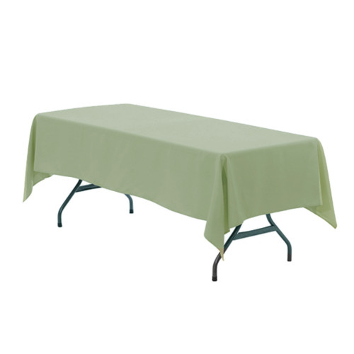 60 x 102 Inch Rectangular Polyester Tablecloth Sage 60 x 102 Inch Rectangular Polyester Tablecloth Sage