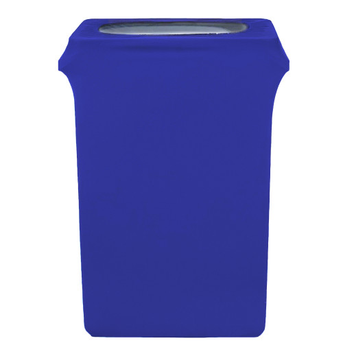 23 Gallon Spandex Slim Jim Narrow Trash Can Cover Royal Blue 23 Gallon Spandex Slim Jim Narrow Trash Can Cover Royal Blue