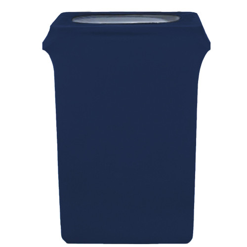 23 Gallon Spandex Slim Jim Narrow Trash Can Cover Black