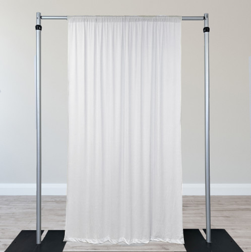 Stretch Spandex 8ft x 60" Drape/Backdrop White Stretch Spandex 8ft x 60" Drape/Backdrop White