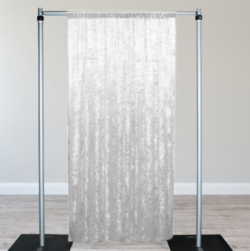 Velvet 12ft x 60" Drape with 4 inch pocket White