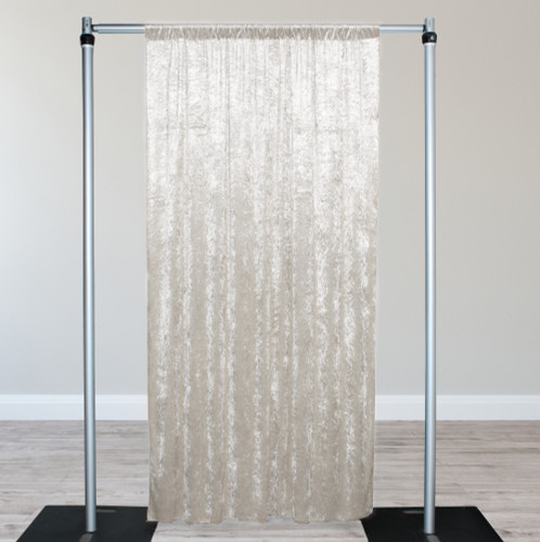 Velvet 14ft x 60" Drape with 4 inch pocket Ivory