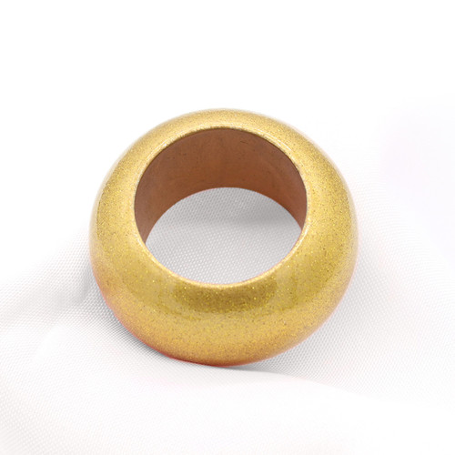 Acrylic Glittering Napkin Rings Gold