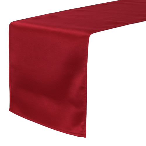 Dark Red Table Runners, Lamour Table Runner for Weddings and Events