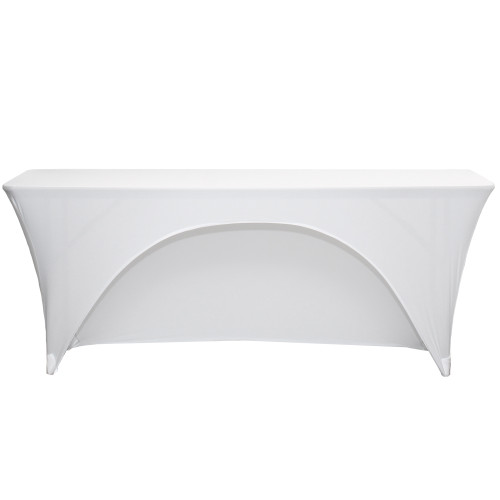 Stretch Spandex 6 Ft Open Back Rectangular Table Covers Stretch Spandex 6 Ft Open Back Rectangular Table Covers