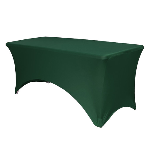 Spandex 8 Ft Rectangular Table Cover Hunter Green