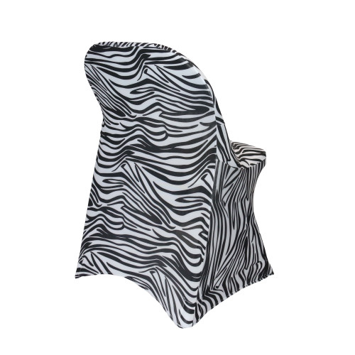 Stretch Spandex Banquet Chair Cover Black and White Zebra Your Chair
