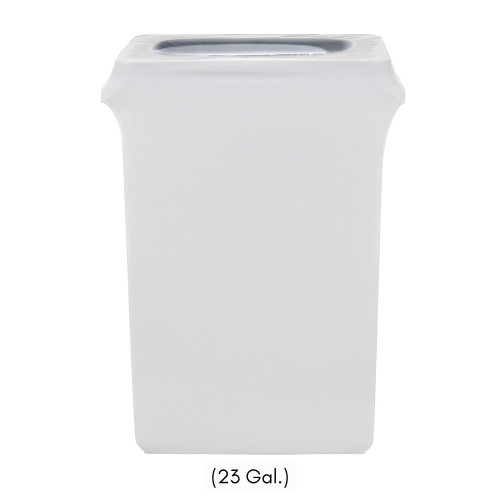 23 Gallon Spandex Slim Jim Narrow Trash Can Cover Black Your Chair Covers