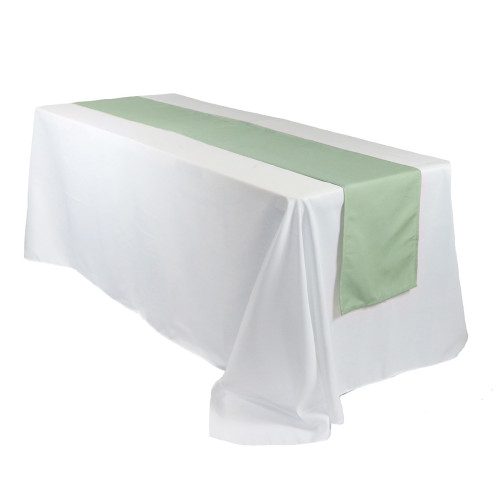 14 x 108 Inch Polyester Table Runner Sage