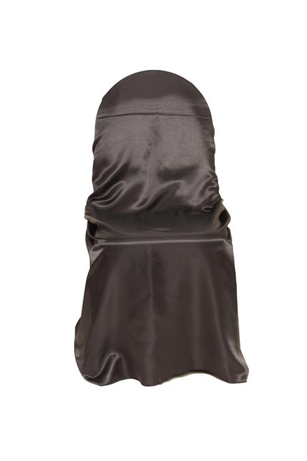 Wholesale Satin Self-Tie Universal Chair Covers Black