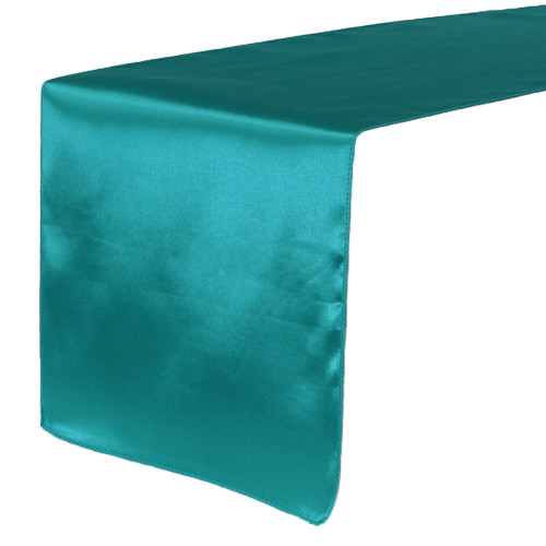 14 x 108 Inch Polyester Table Runner Teal Your Chair Covers Inc.
