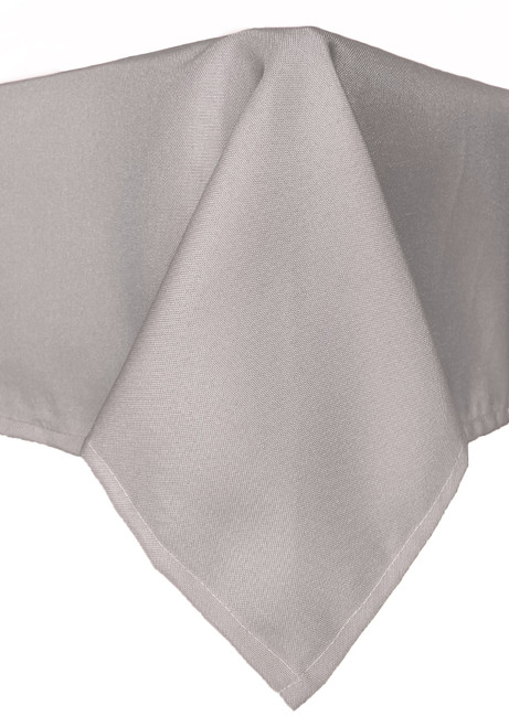60 x 102 Inch Rectangular Polyester Tablecloth Gray
