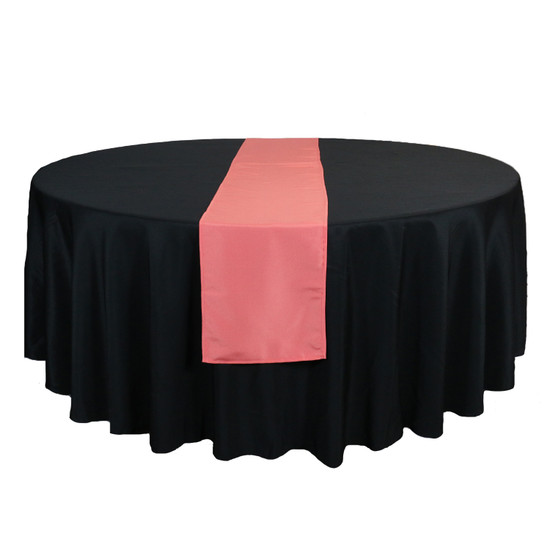 14 x 108 Inch Polyester Table Runner Coral Your Chair Covers Inc.