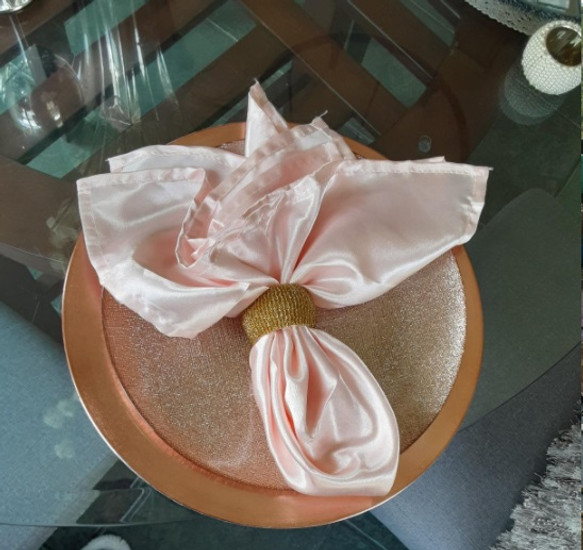 blush wedding napkins 