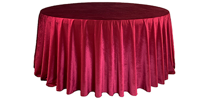 132 inch Royal Velvet Round Tablecloths