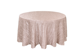 120 Inch Round Crinkle Taffeta Tablecloths