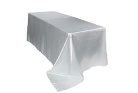 90 x 132 Inch Rectangular Satin Tablecloths