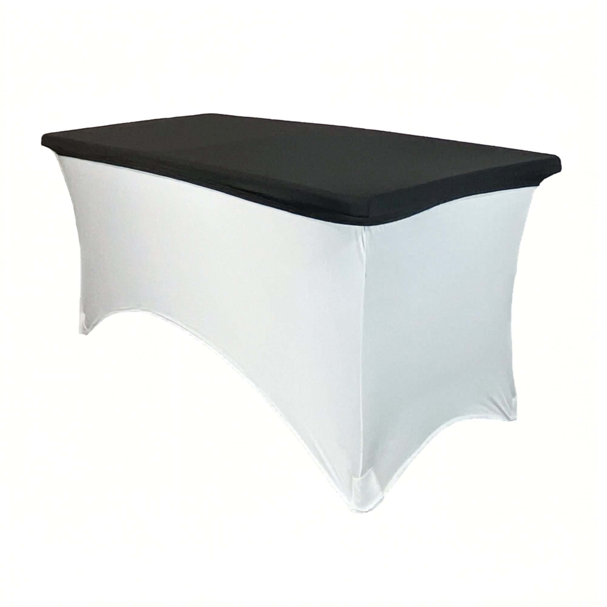 Stretch Spandex 6 ft Rectangular Table Topper/Caps
