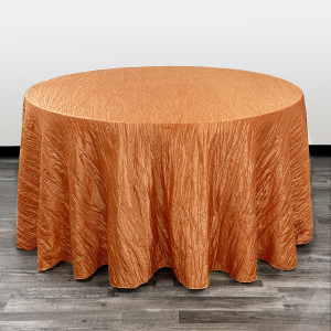 120 in. Round Crinkle Taffeta Tablecloths