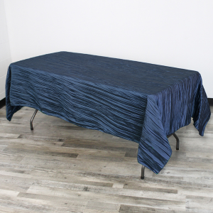 60 x 102 Inch Rectangular Crinkle Taffeta Tablecloth