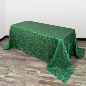 90 x 132 Inch Rectangular Crinkle Taffeta Tablecloths