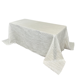 90 x 156 Inch Rectangular Crinkle Taffeta Tablecloths