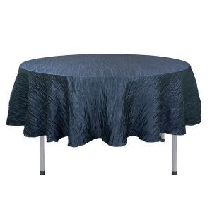 90 Inch Round Crinkle Taffeta Tablecloths