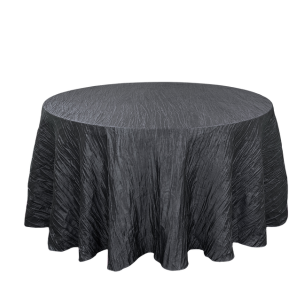 120 Inch Round Crinkle Taffeta Tablecloths