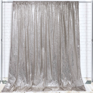 Glitz Sequin on Taffeta Drape/Backdrop 8 ft x 104 Inches 
