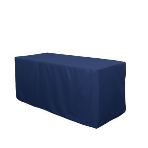 4 ft X 24 Inches Fitted Polyester Tablecloth Rectangular 