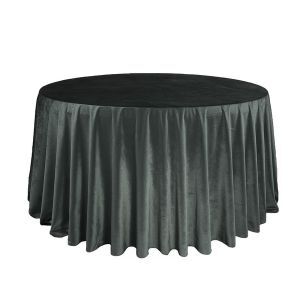 120 Inch Round Velvet Tablecloths