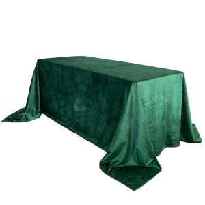 90 x 132 Inch Rectangular Velvet Tablecloths