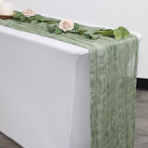 90 Inch Round Crinkle Taffeta Tablecloths