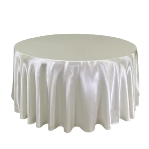 120 Inch Round Satin Tablecloths