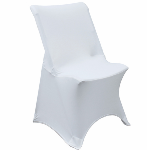 Stretch Spandex Lifetime Folding Chair Cover WhiteStretch Spandex Lifetime Folding Chair Covers