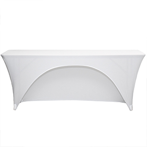 Stretch Spandex 6 ft Open Back Rectangular Table Covers