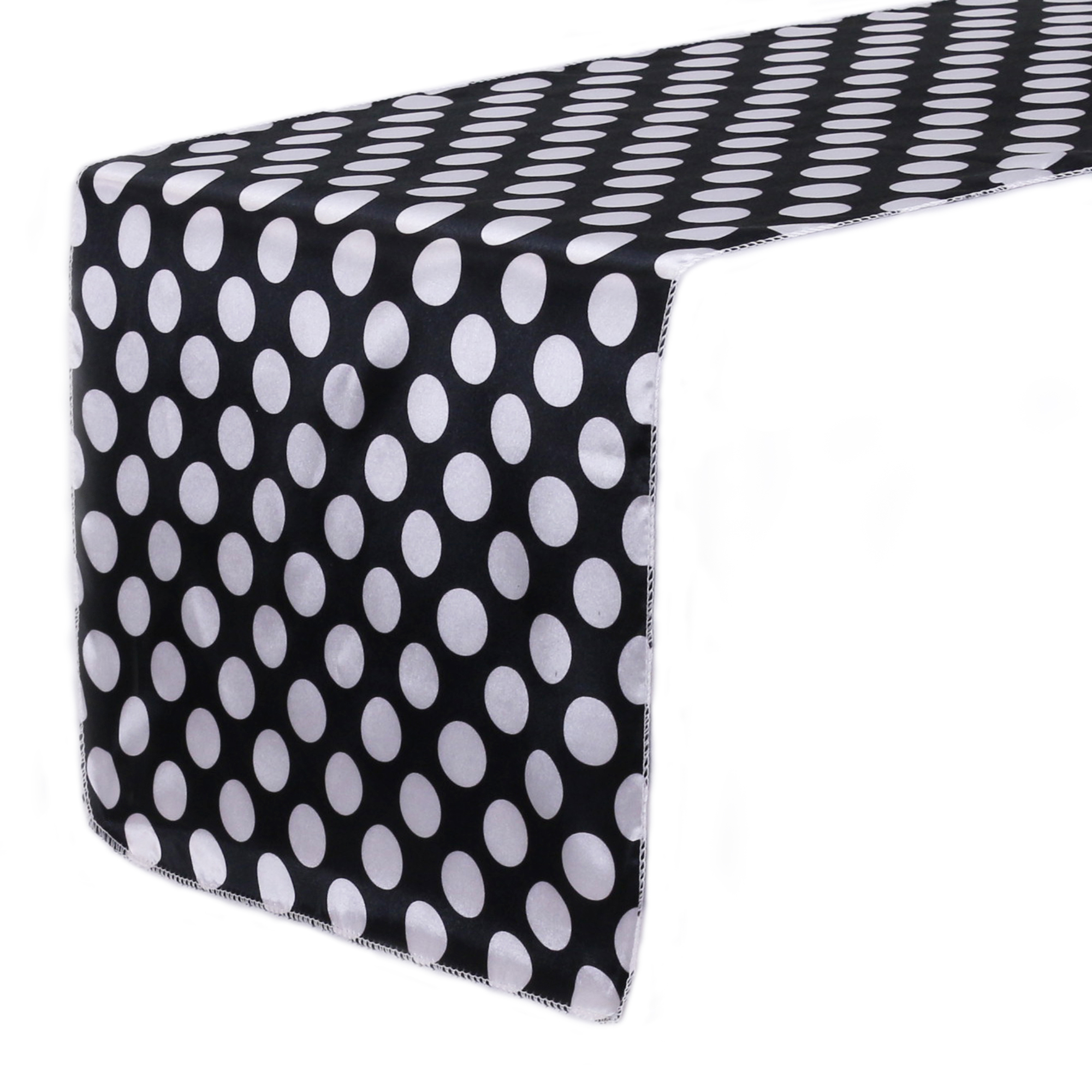 Movie Night Table Runner, 12 x 72 Inch Black and White Printed