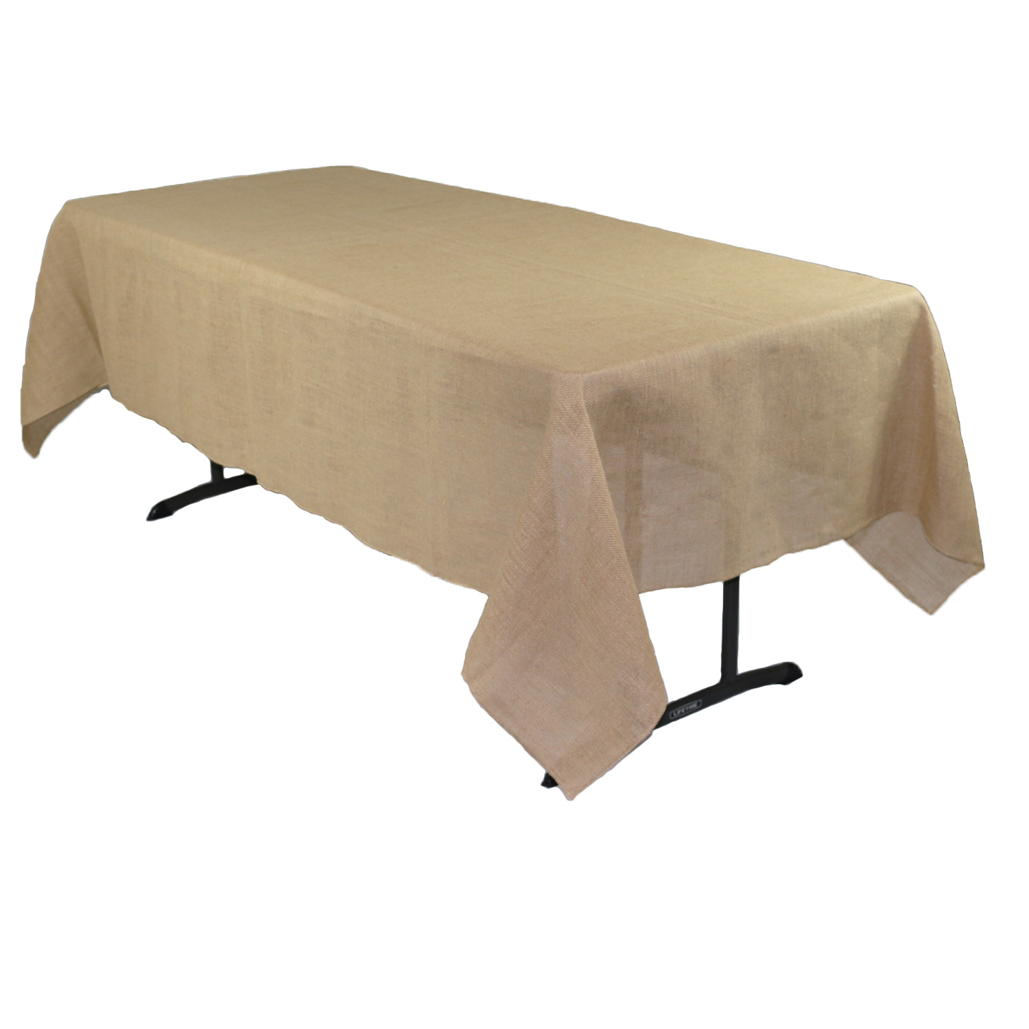 60 X 102 Inch Rectangular Burlap Tablecloth Your Chair Covers Inc