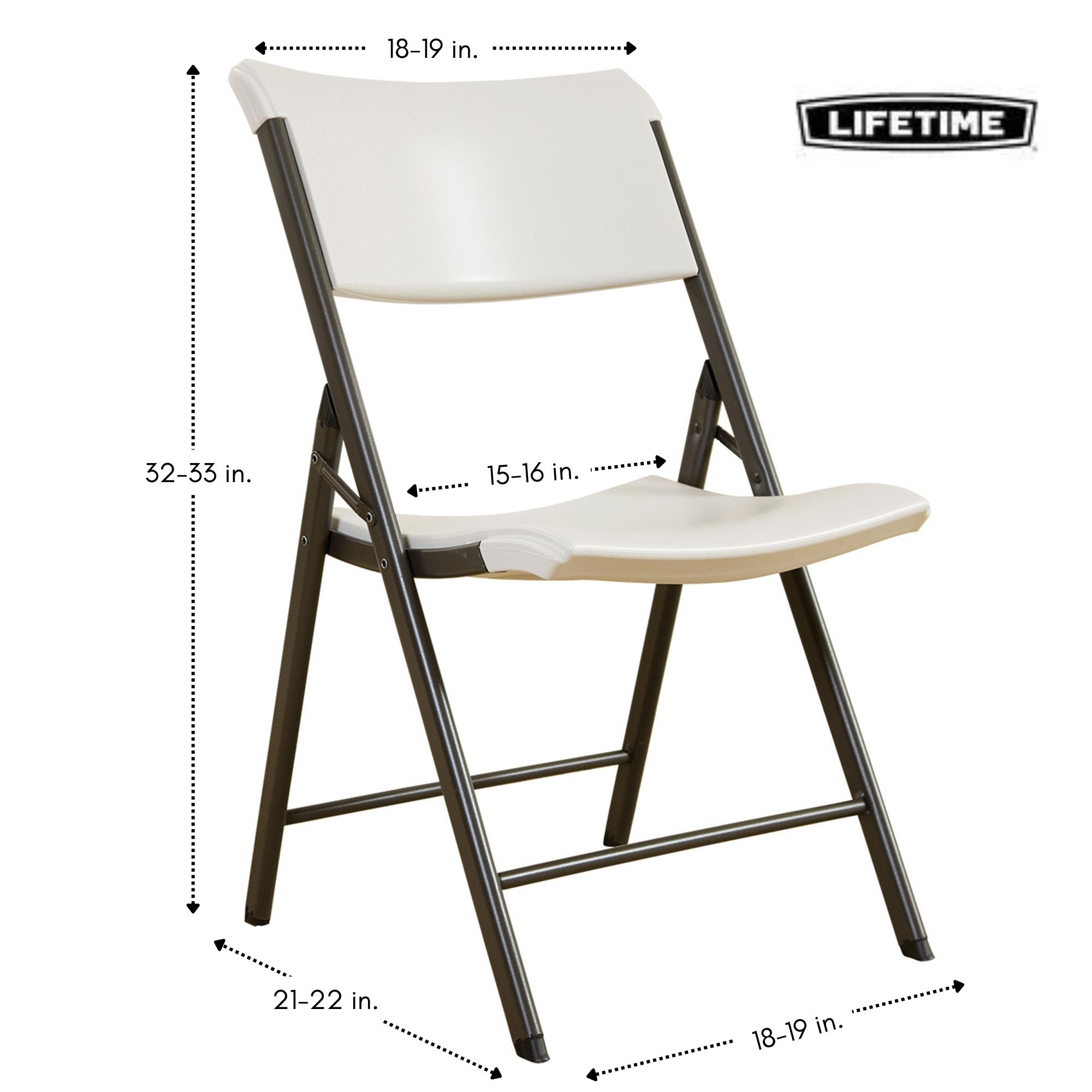 Fitted Premium Spandex Stretchable Lifetime Folding Chair Cover