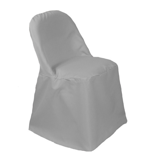 Polyester Folding Chair Cover Gray Your Chair Covers Inc.
