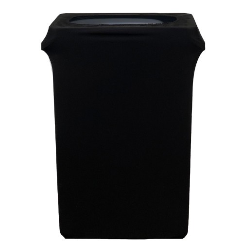 23 Gallon Spandex Slim Jim Narrow Trash Can Cover Black