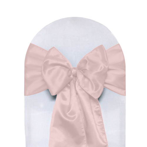 blush satin sash