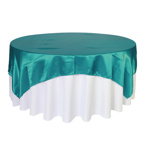 teal tablecloth